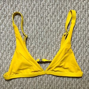 Cupshe Yellow Triangle Bikini Top